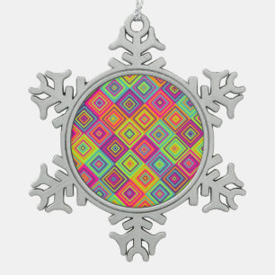 Ornement Flocon De Neige Motif carré