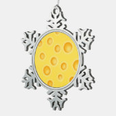 Ornement Flocon De Neige Motif de texture au fromage suisse (Vue impression)