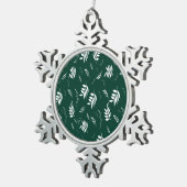 Ornement Flocon De Neige motif feuille (Vue impression)