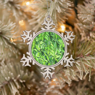 Ornement Flocon De Neige Motif Feuille verdoyant - Nature Botanique
