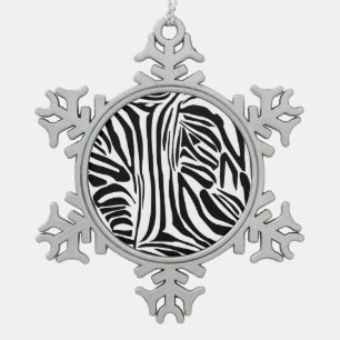 Ornement Flocon De Neige Motif zèbre