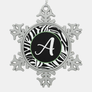 Ornement Flocon De Neige Motif Zèbre