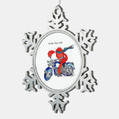 Ornement Flocon De Neige Moto Whimsical Alaska King Crab Conçu (Vue impression)