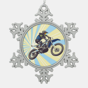 Ornement Flocon De Neige Motocross