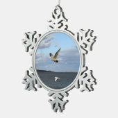 Ornement Flocon De Neige Mouettes en vol (Vue impression)