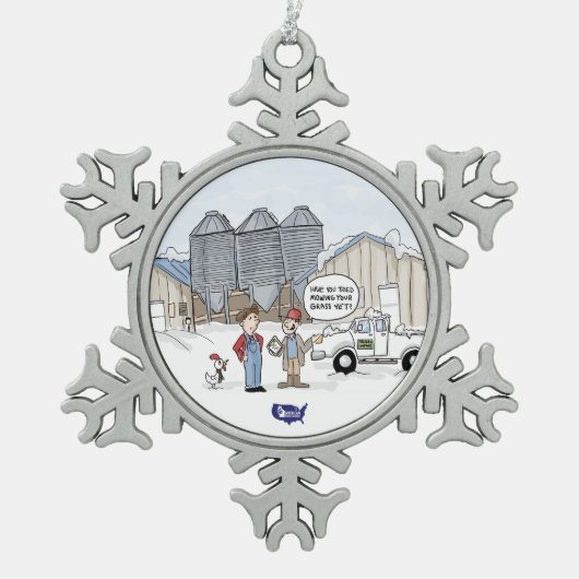 Ornement Flocon De Neige Mow Your Grass (Devant)