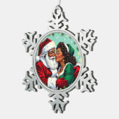 Ornement Flocon De Neige Mr and Mrs Clause Sweet Christmas (Vue impression)