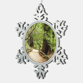 Ornement Flocon De Neige Muir Woods Path II Nature Photography (Vue impression)