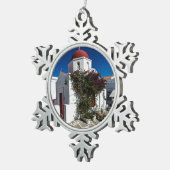 Ornement Flocon De Neige Mykonos Grèce Travel (Vue impression)