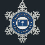 Ornement Flocon De Neige Myrtle Beach la Caroline du Sud<br><div class="desc">Myrtle Beach la Caroline du Sud</div>