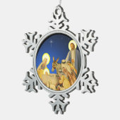 Ornement Flocon De Neige Nativité (Vue impression)