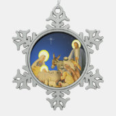 Ornement Flocon De Neige Nativité (Devant)