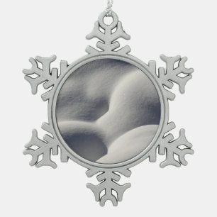 Ornement Flocon De Neige Nature Abstraite des monticules de neige mousseuse