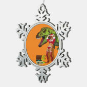 Ornement Flocon De Neige Navideña Jurásica (Vue impression)