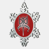Ornement Flocon De Neige Né pour danser (Vue impression)