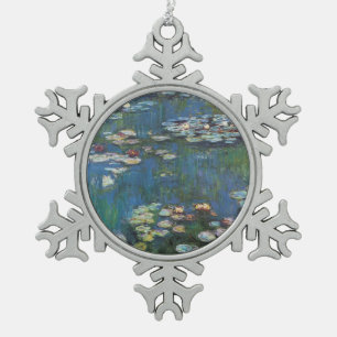 Ornement Flocon De Neige Nénuphars, l'un des nombreux tableaux de Claude Mo