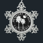 Ornement Flocon De Neige Newport Beach California Surfing Surf<br><div class="desc">Newport Beach California Surfing Surf</div>