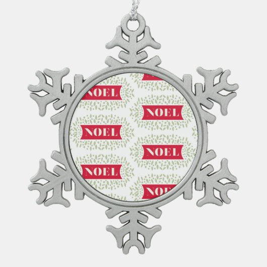 Ornement Flocon De Neige noël (Devant)