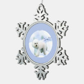 Ornement Flocon De Neige Noel Bichon Frise (Vue impression)