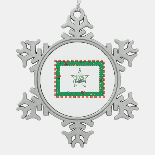 Ornement Flocon De Neige Noël cadeau (Devant)