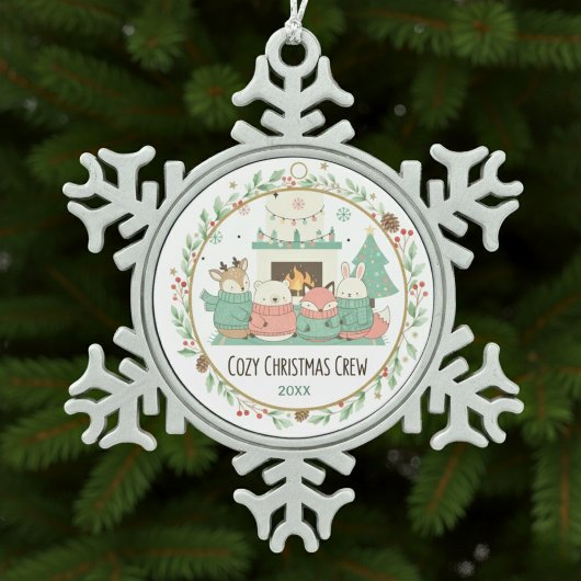 Ornement Flocon De Neige Noël Cosy