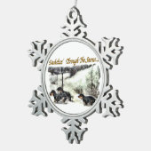 Ornement Flocon De Neige Noël Dachshund (Vue impression)