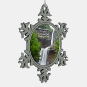 Ornement Flocon De Neige Noël de Kaaterskill Falls (Gauche)