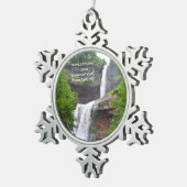 Ornement Flocon De Neige Noël de Kaaterskill Falls (Vue impression)