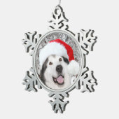 Ornement Flocon De Neige Noël de Malamute d'Alaska (Vue impression)