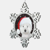 Ornement Flocon De Neige Noël de Westie (Vue impression)