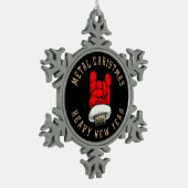 Ornement Flocon De Neige Noël en métal lourd (Gauche)