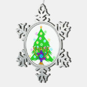 Ornement Flocon De Neige Noël et Hanoukka (Vue impression)