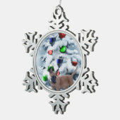 Ornement Flocon De Neige Noël Malinois belge (Vue impression)