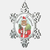 Ornement Flocon De Neige Noël Meowy (Vue impression)