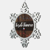 Ornement Flocon De Neige Noël tchèque de Veselé Vánoce Joyeux, style (Vue impression)