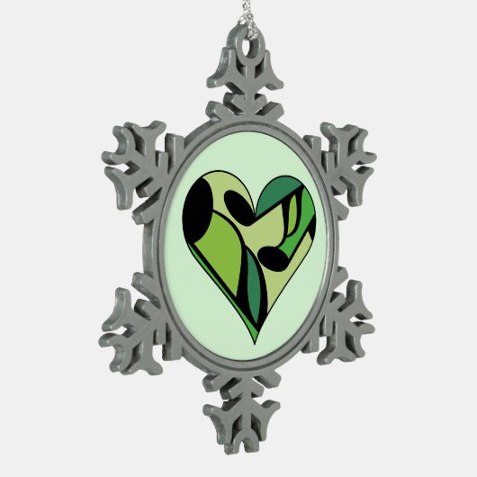 Ornement Flocon De Neige Notes musicales (Gauche)