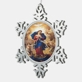 Ornement Flocon De Neige Notre-Dame des Noeuds par Litany Lane (Vue impression)