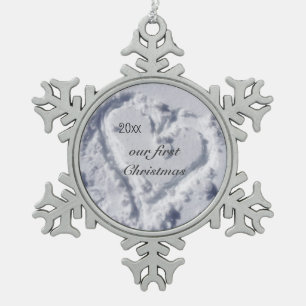 Ornement Flocon De Neige Notre flocon de neige éclatant de premier Noël