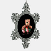 Ornement Flocon De Neige Nounours (Gauche)