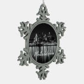 Ornement Flocon De Neige Nuit b/w de Philly (Gauche)