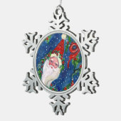 ORNEMENT FLOCON DE NEIGE NUIT DE NOËL /SANTA CLAUS (Vue impression)