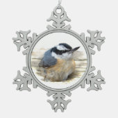 Ornement Flocon De Neige Nuthatch (Devant)
