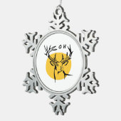 Ornement Flocon De Neige O Dear O Dear Yellow Artistic Style (Vue impression)