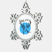 Ornement Flocon De Neige O Dear Oh Dear Blue Whimsical Aesthetic (Vue impression)