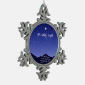 Ornement Flocon De Neige Ô Noël de la Saint-Nuit (Gauche)