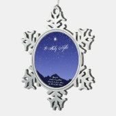 Ornement Flocon De Neige Ô Noël de la Saint-Nuit (Vue impression)