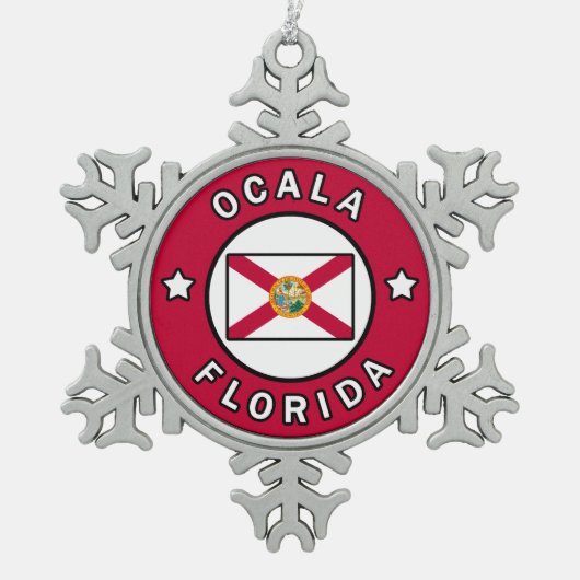 Ornement Flocon De Neige Ocala Floride (Devant)