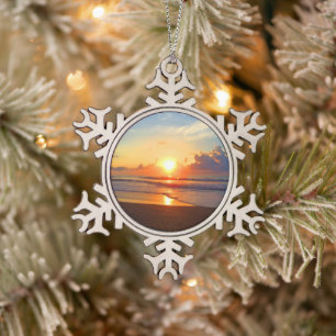 Ornement Flocon De Neige Ocean Sun