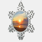 Ornement Flocon De Neige Ocean Sun (Vue impression)