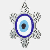Ornement Flocon De Neige Oeil malin grec (Vue impression)